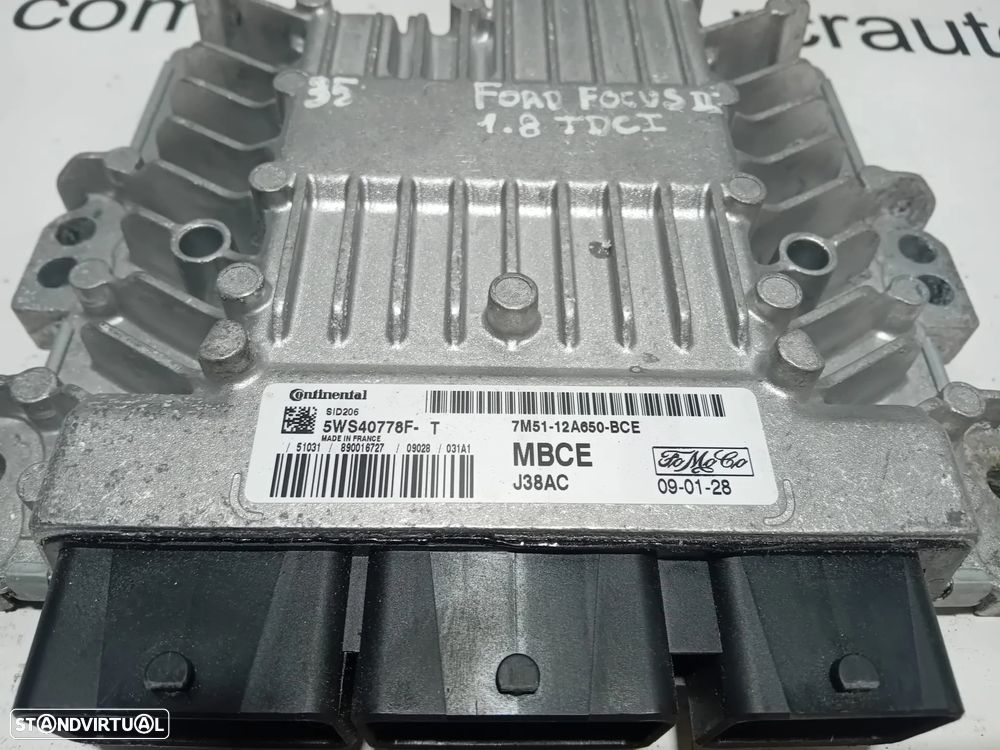 Centralina Continental Original Ford 7M51-12A650-BCE 5WS40778F - 2