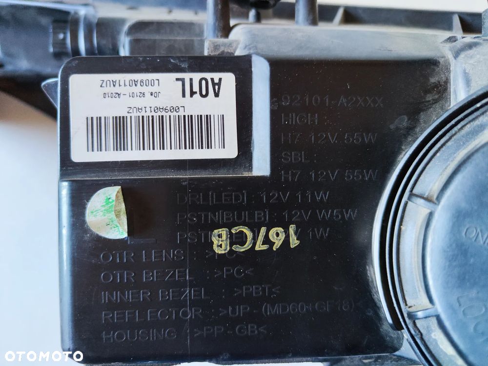 Lampa Przednia Lewa KIA CEED 92101-A2010, Reflektor przedni lewy - 11