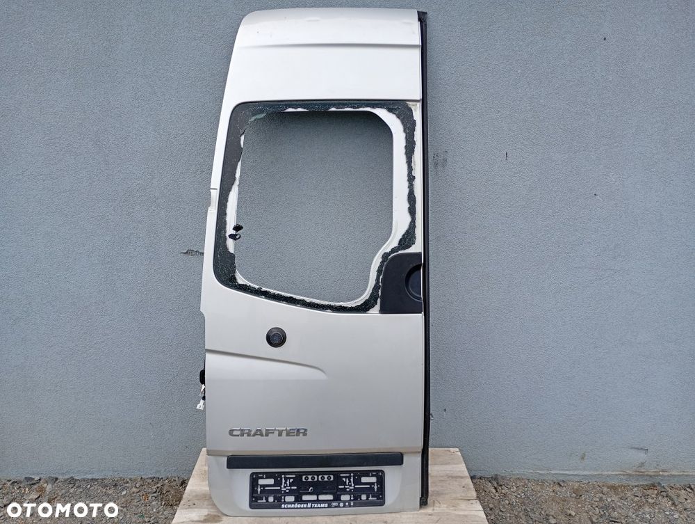 drzwi tylne lewe tył kompletne mercedes sprinter w906 crafter max l2h2 l3h2 srebrny met. - 1