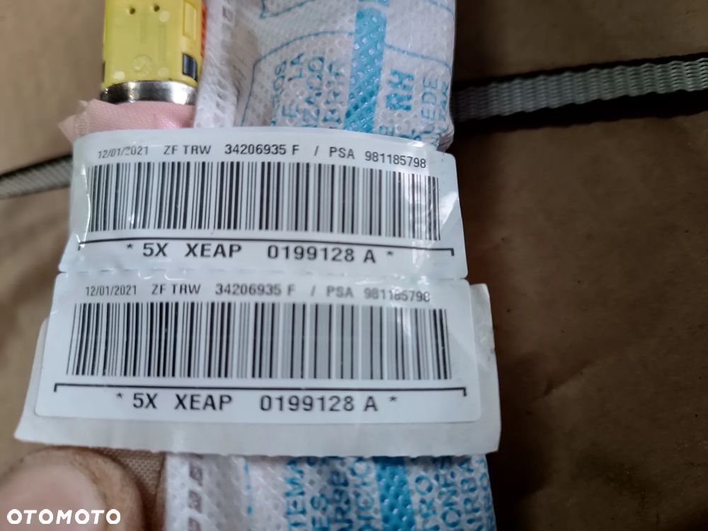 KURTYNA PRAWA PODUSZKA AIRBAG CITROEN C3 III - 2