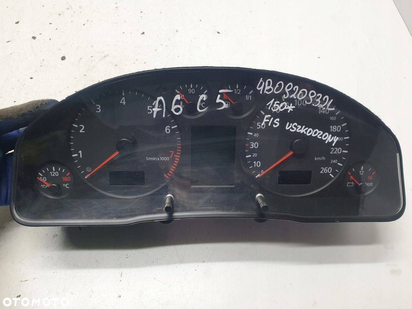 LICZNIK ZEGARY AUDI A6 C5 4B0920932L USZKODZONY FIS - 2