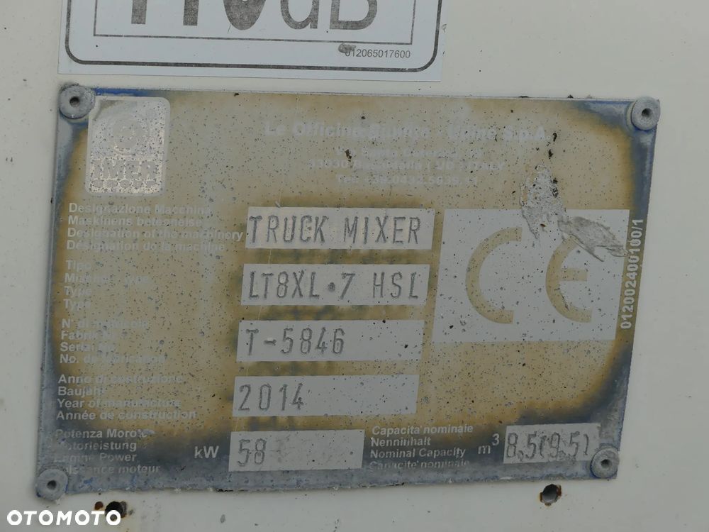 MAN TGS 35.400 8x4 / BETONOMIESZARKA 9m3 / EURO 5 / - 16