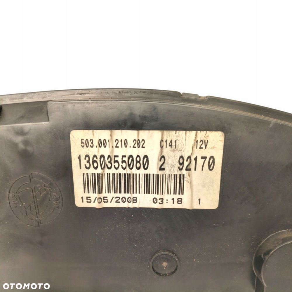 LICZNIK ZEGARY 1360355080 Fiat Ducato Boxer Jumper 2.0 2.2 3.0 D 399 999km - 2
