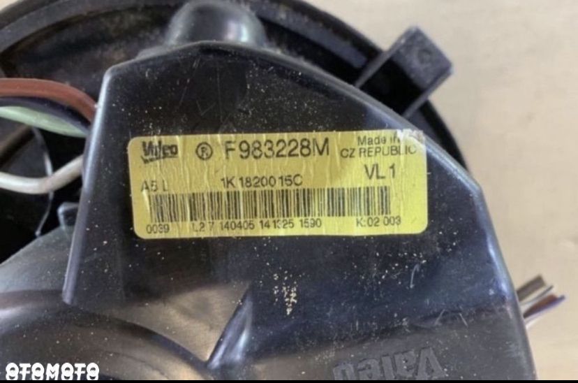 1K1820015C  dmuchawa wentylator nawiewu Skoda octavia 2 II volkswagen - 4