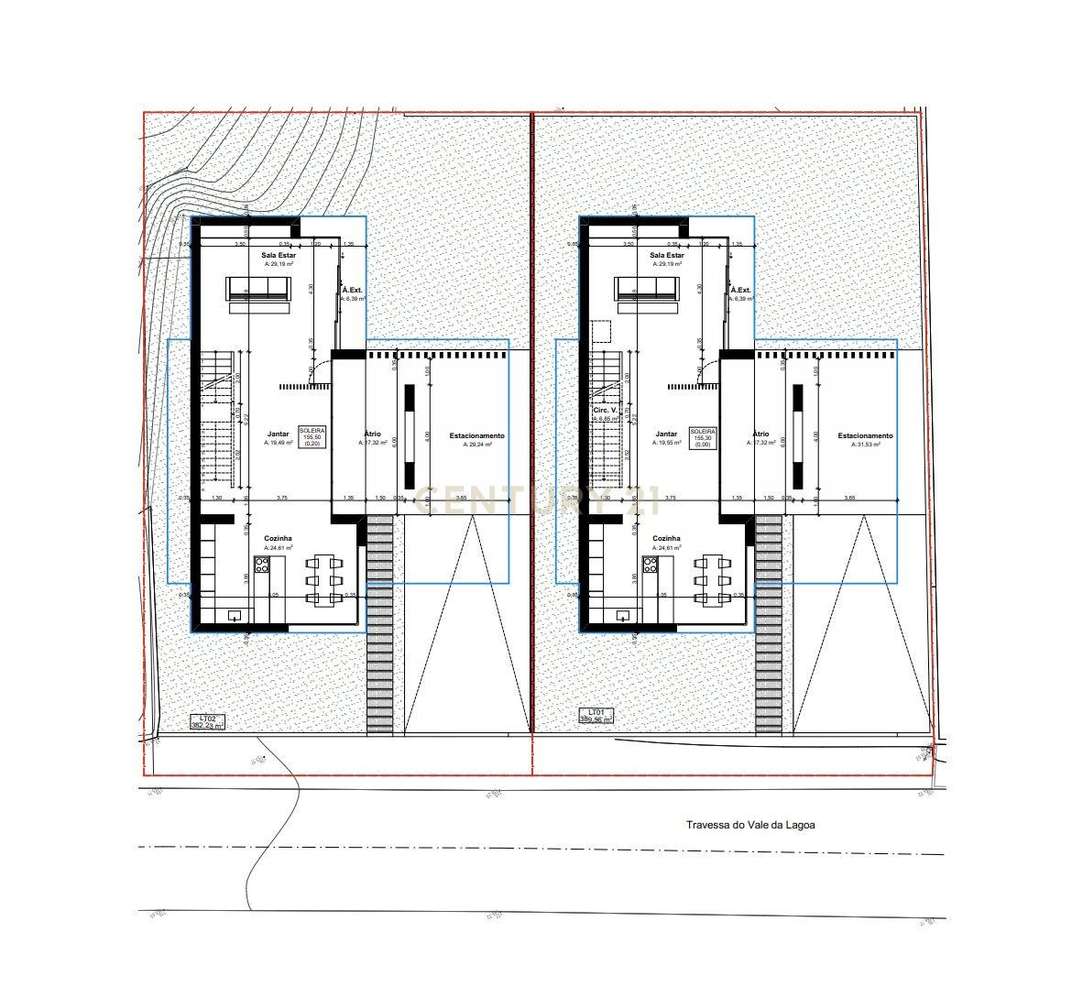 Terreno Urbano com Projeto Aprovado para Moradia Moderna na Pocariça – - Grande imagem: 4/25