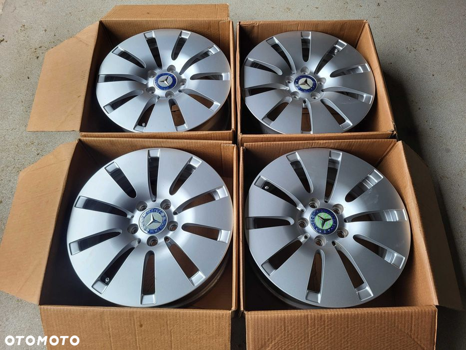 [543] Felgi aluminiowe Oryginał MERCEDES 16 Cali 5x112 ET38 + Czujniki - 2
