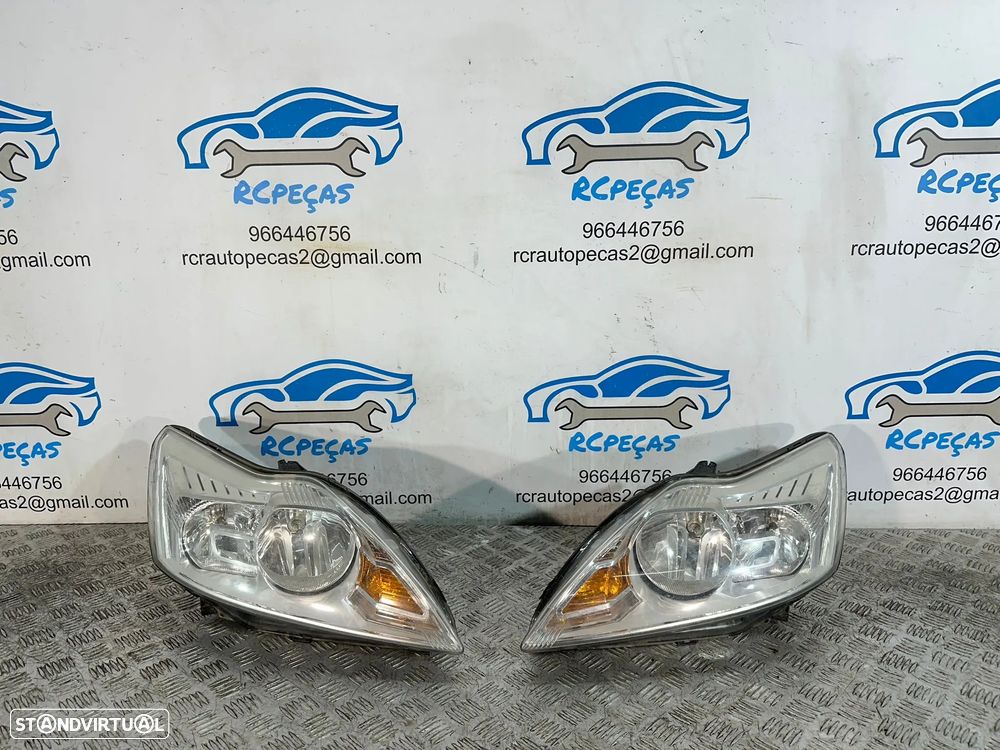 Conjunto Farois Oticas Frente Frontais Original Ford Focus 2 MK2 Fase 2 2007 - 2010 - 1