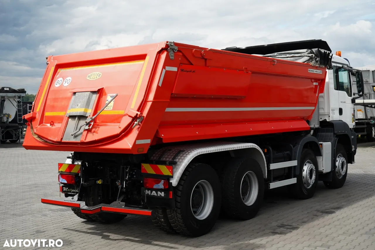 MAN TGS 35.460 / 8X4 / BASCULATOR SPATE / HIDROCLAPE / 2018 / IMPORTAT / CONTRACT POST-SERVICE - 8