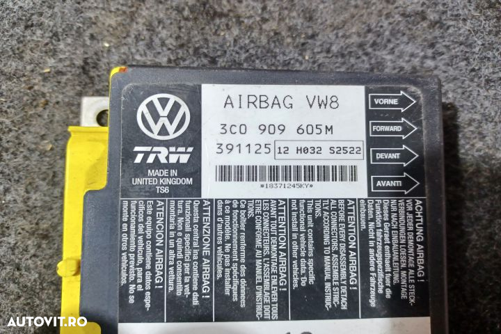Calculator airbag 3C0909605M Volkswagen VW Passat B6 [2005 - 2010] wa - 4
