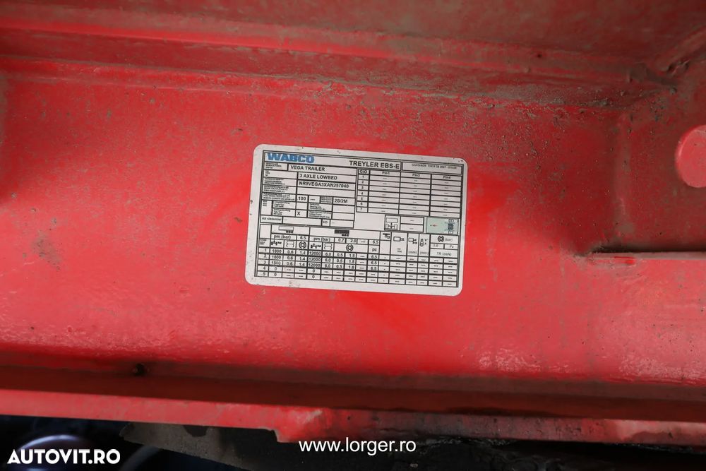 Altul Vega 3 axe lowbed, fabricat în 2022. - 10