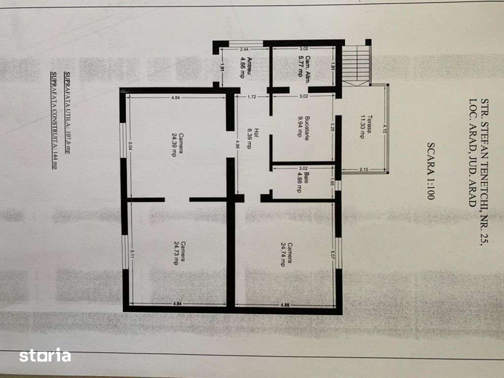 Casa de Vânzare 3 Camere Principală Gai Teren 4582 mp cu frontul 21 ml - Imagine principală: 3/8