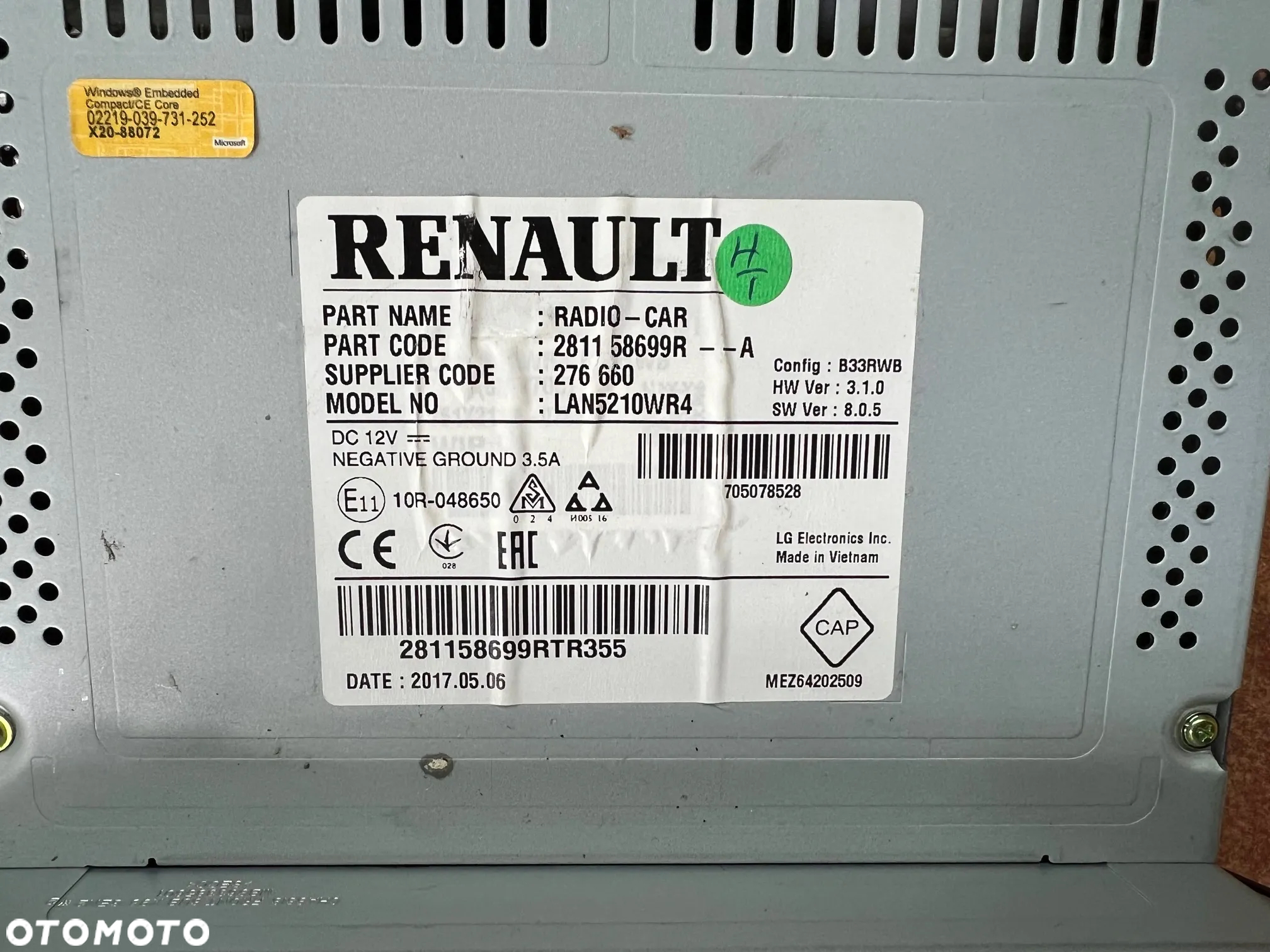 RADIO NAWIGACJA Renault Clio IV CAPTUR 281158699R - 2