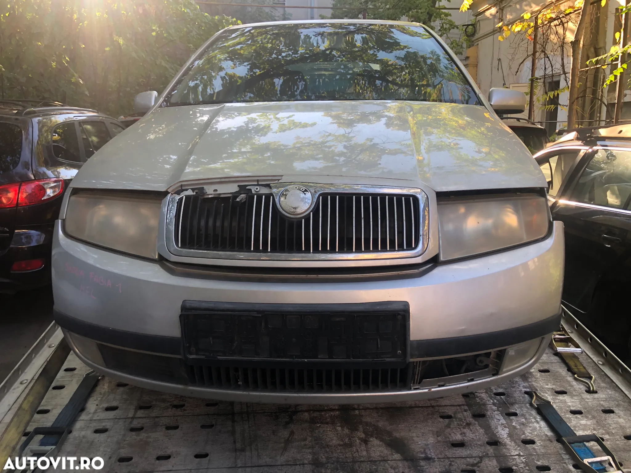 Capota fata motor Skoda Fabia 1 gri argintiu - 4