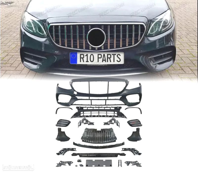 PARA-CHOQUES FRONTAL MERCEDES W213 C238 16-18 LOOK E63 AMG PDC - 1