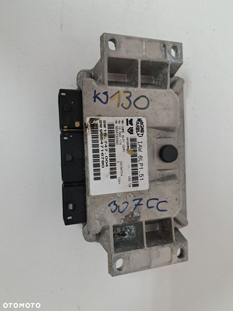 PEUGEOT 307 CC 9654716780  KOMPUTER  STEROWNIK  SILNIKA - 1