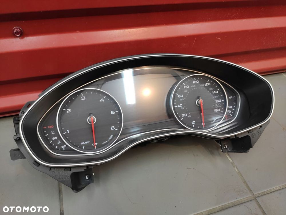 AUDI A7 4G LIFT 3.0 TDI LICZNIK ZEGARY PRĘDKOŚCIOMIERZ ANGLIK 4G8920985L - 1