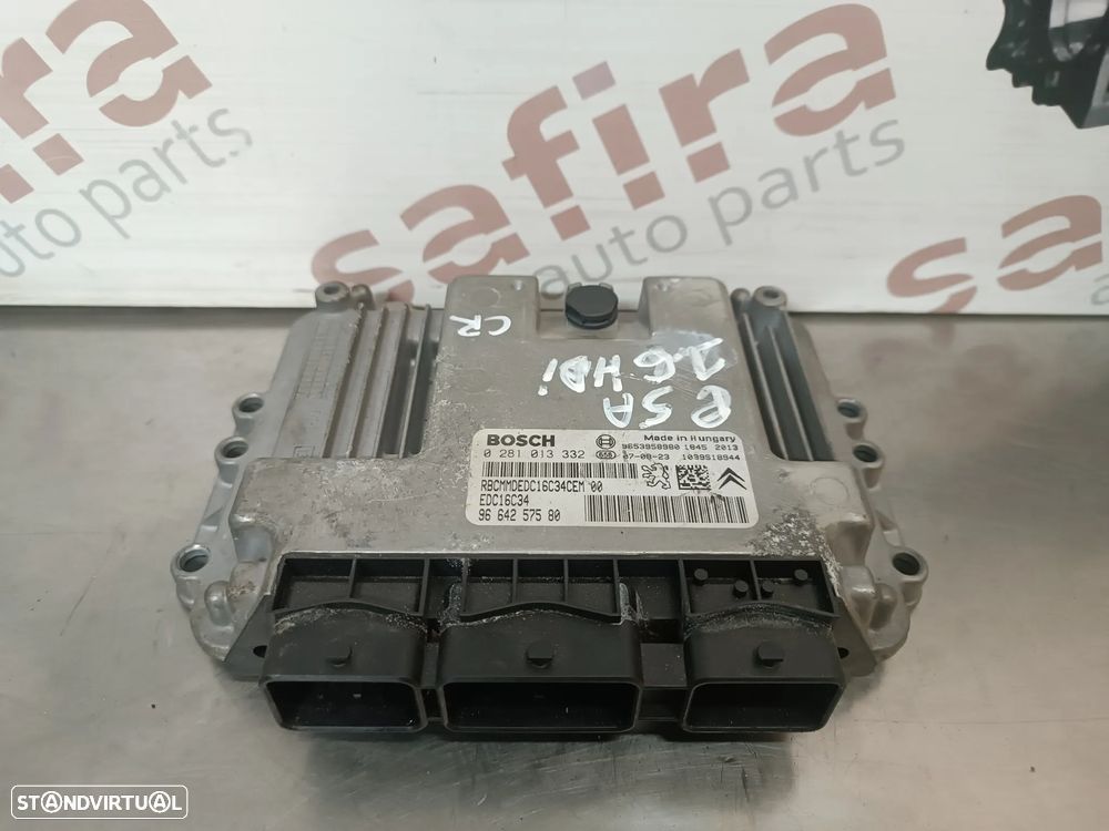 UNIDADE / CENTRALINA DO MOTOR PEUGEOT 308 407 / CITROEN C4 C5 1.6HDI ED16C34 0281013332 9664257580 - 1
