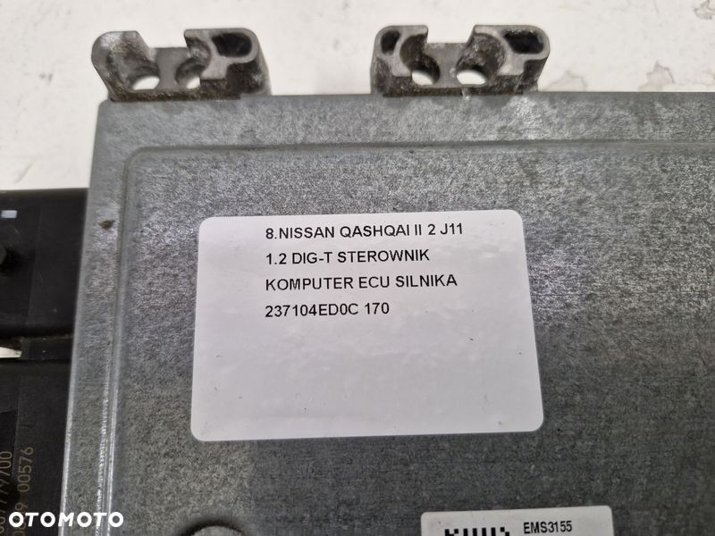 NISSAN QASHQAI II 2 J11 1.2 DIG-T STEROWNIK KOMPUTER ECU SILNIKA 237104ED0C - 7
