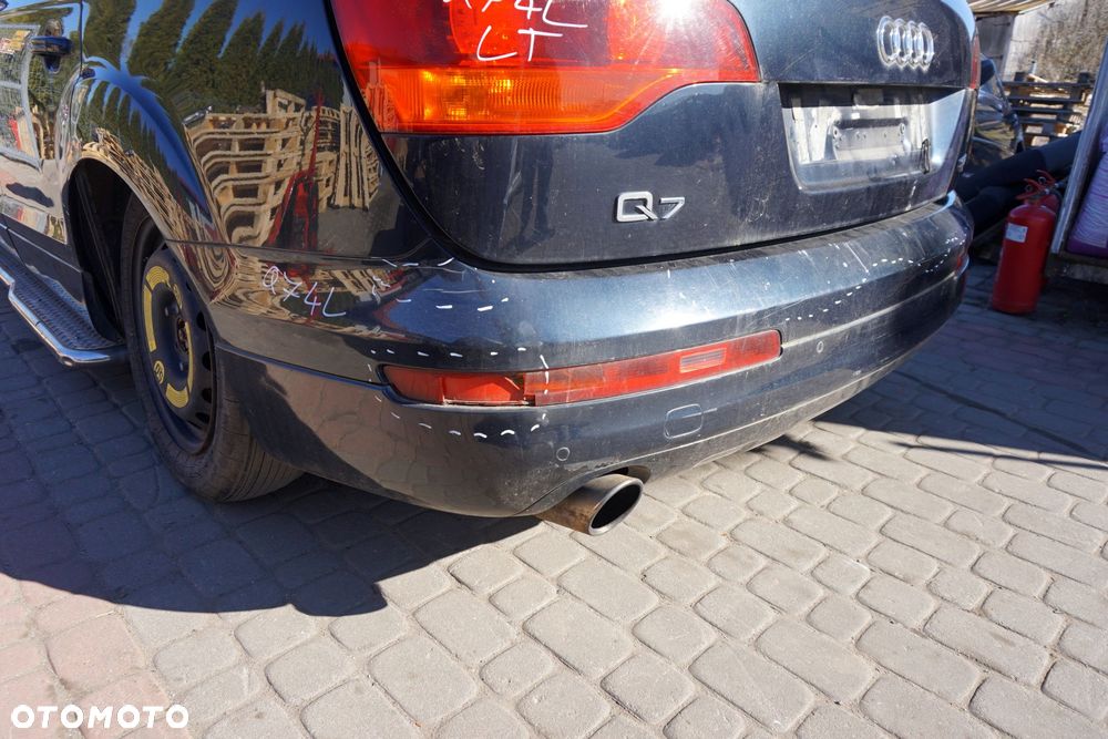 ZDERZAK TYLNY Q7 4L LIFT LZ5Q  CZARNY AUDI 2009-2015 - 2