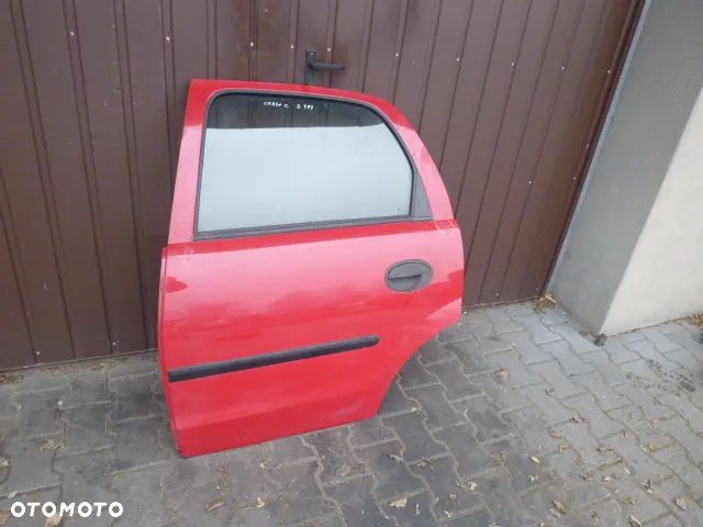 DRZWI LEWY TYŁ LEWE TYLNE KOMPLETNE OPEL CORSA C Z573 - 1