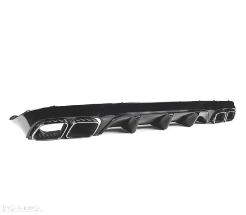 DIFUSOR MERCEDES CLASE E C238 16- AMG PRETO BRILHANTE LOOK E63 + PONTEIRAS ESCAPE - 3