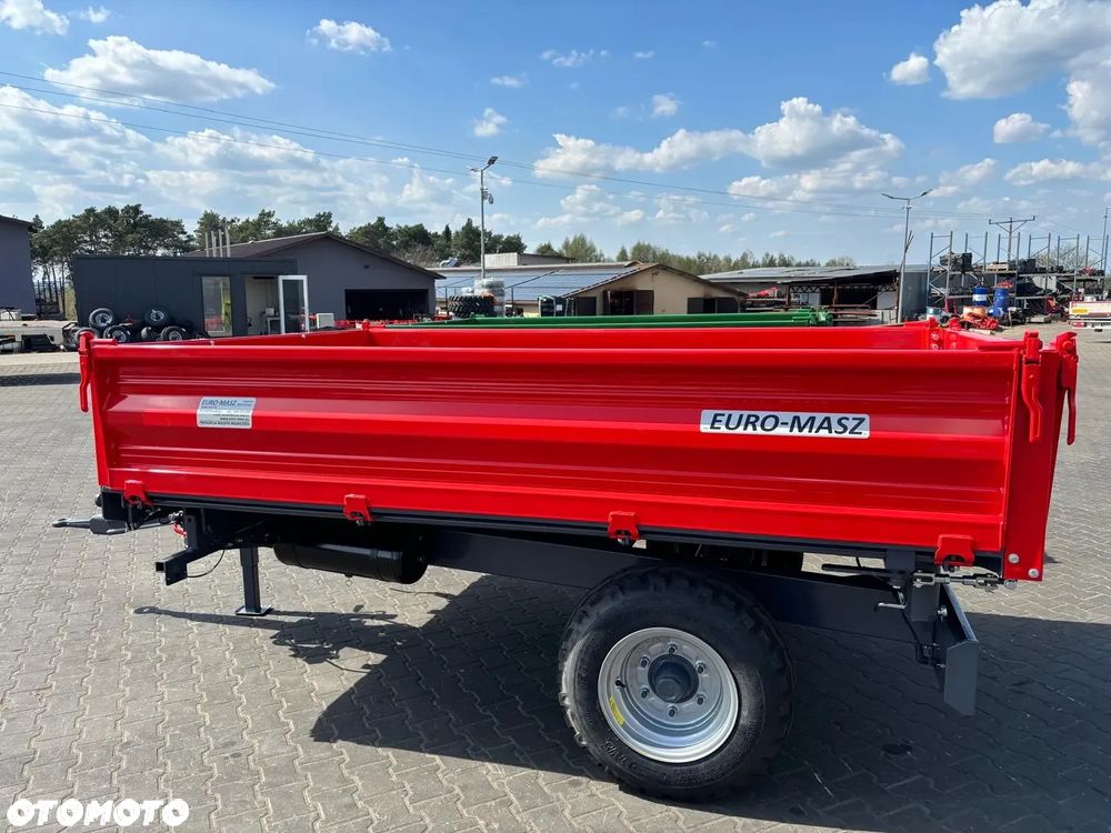 PRZYCZEPA ROLNICZA 3t Jednoosiowa Euro-Masz WYWROTKA /hamulec/nadstawki/zsyp - 6