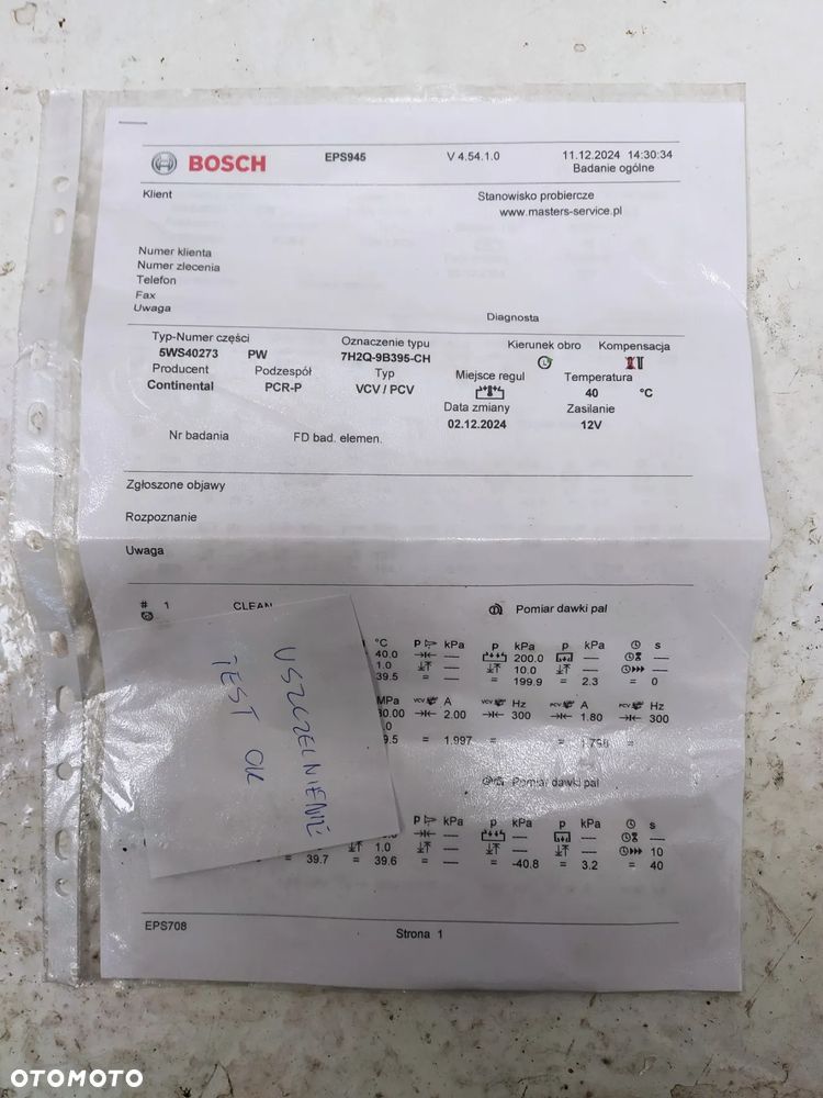 LAND ROVER DISCOVERY IV L319 II L319 RANGE ROVER SPORT L320 2.7 D POMPA WTRYSKOWA REGENEROWANA WYDRUK - 13