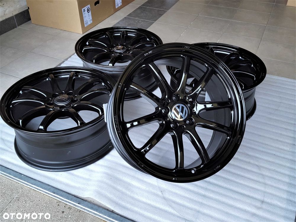Alufelgi 19 5x112 Czarne z Rantem ! VW Audi Seat Skoda Mercedes Oryginalne ! 431# - 2