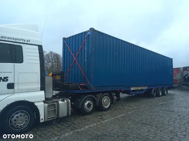 Van Eck 2011r., niskopodwoziowa platforma, mega, wys. 90cm, szer. 254cm, koła 17,5 bliźniaki, muldy, zagłębienia na kombajn, ładowarkę, dźwig, ciągnik siodłowy, 13,5m pokładu - 4