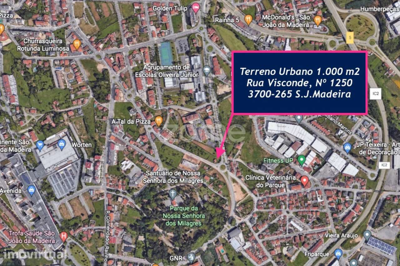Terreno urbano 1.000 m2, em São João da Madeira - Grande imagem: 2/19