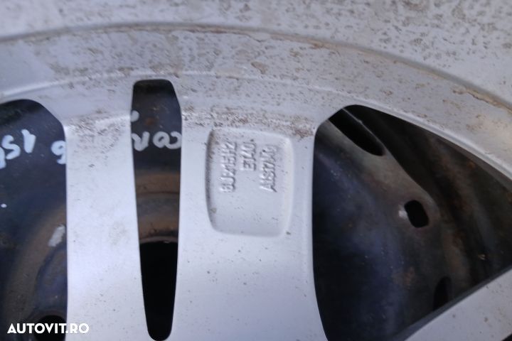 Roata de rezerva R15 6R0601025AB 195/55 R15  6JX15H2 ET40 ALUMINIU 6R - 5
