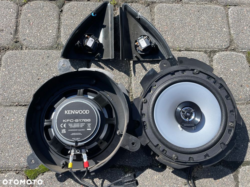 Głośniki samochodowe KENWOOD KFC-S1756 165mm 300W Skoda Octavia plus wysokotonowe