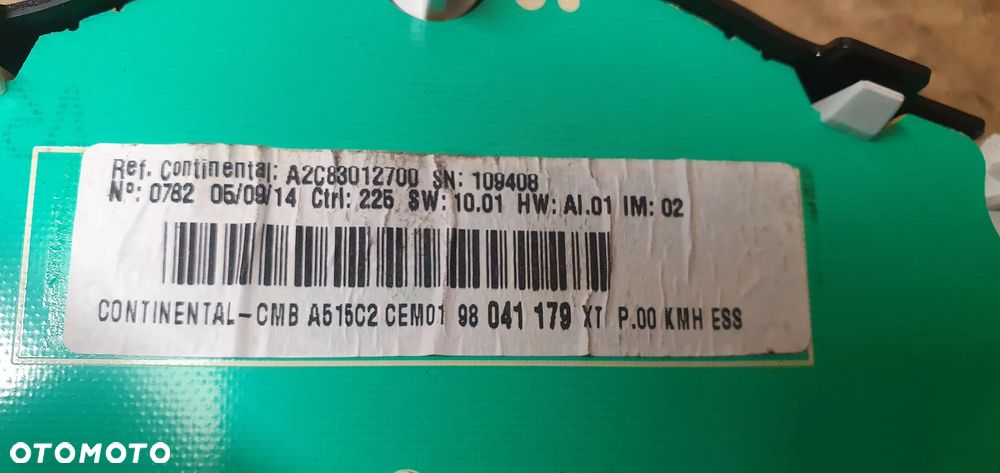 Licznik zegary oryginał Citroen C3 II 1.0 VTI 98041179XT - 9