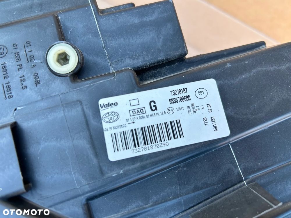 TOYOTA PROACE CITY BERLINGO IV 4 LAMPA PRZÓD PRZEDNIA LEWA 9835780680 - 4