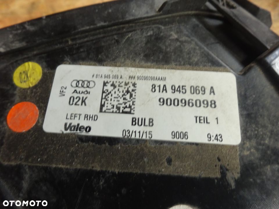 81A945069A 81A945070A lampa tyl lewa prawa Audi Q2 81A czesci - 2
