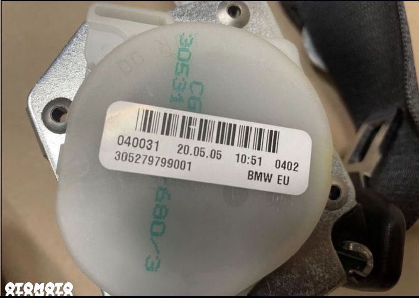 pas bezpieczeństwa tył lewy lub prawy bmw 3 e90 e91 - 3