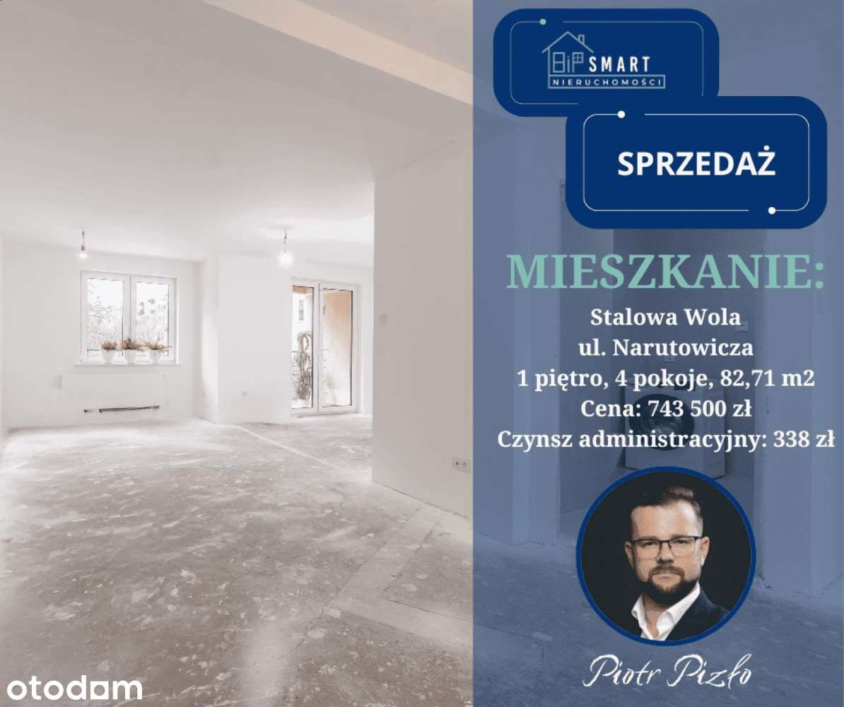 4 pokoje | 2 balkony | Ogrody | 82,7 m² | 1 piętro
