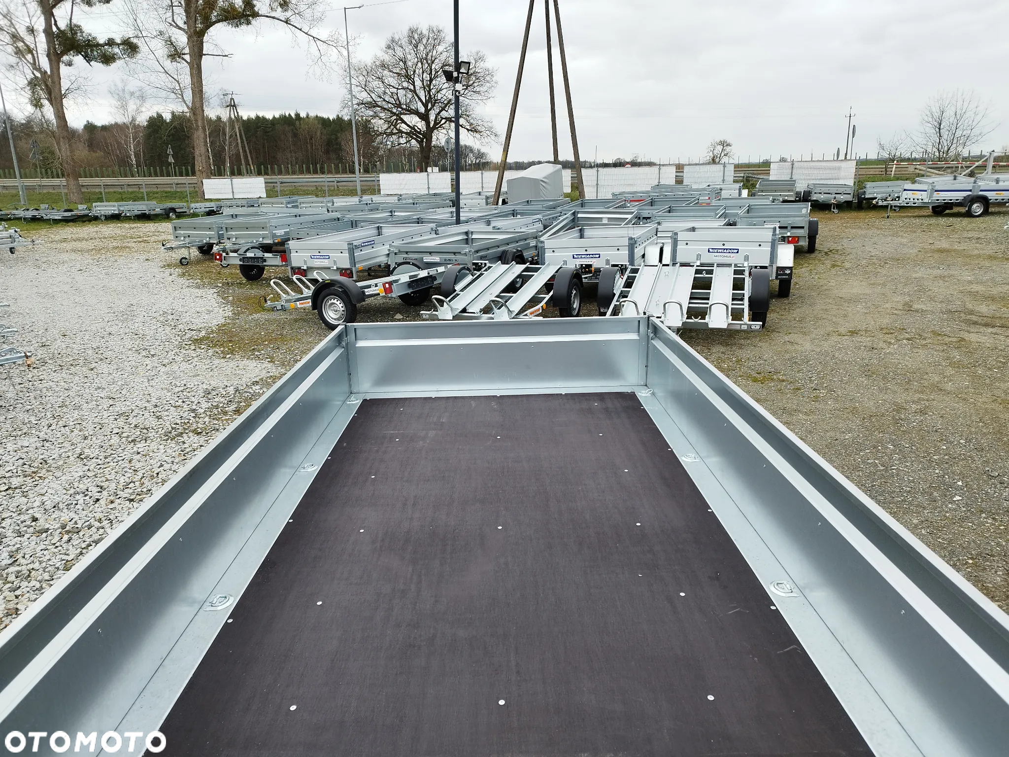 Neptun Przyczepa Neptun N7-320 2 KPS 320x168x40 2 osie koła pod spodem mocna rama platforma - 9