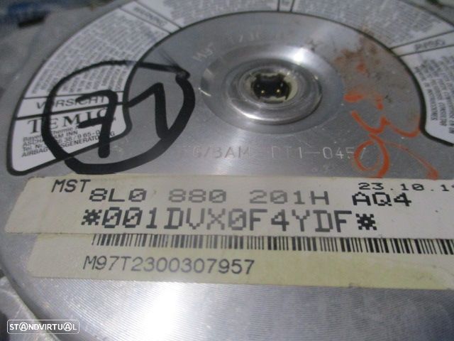 Kit Airbags 8L0880202A  8L0880201H  8L0959655F AUDI A3 8L FASE 1 1997 1.8I 125CV 3P CINZA SEM TABLIER FICHA DANIFICADA - 8