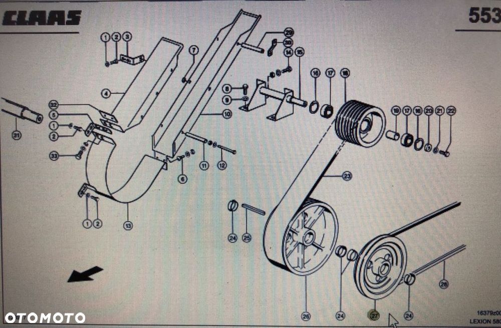 00 0667 867 1/00 0644 919 1/koło pasowe/Lexion 580 410-405 750-730 460-440 670-640 430-410 570 600 - 1