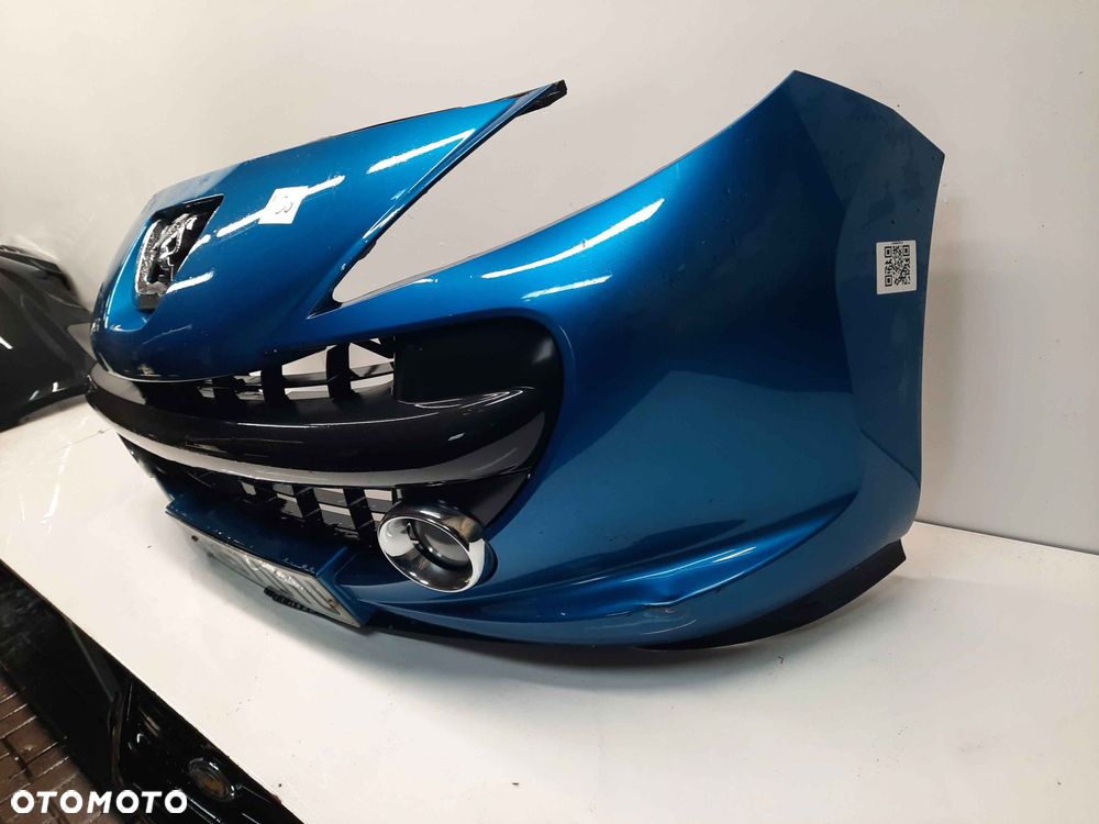 } ZDERZAK PRZÓD PRZEDNI DO PEUGEOT 207 KMU NIEBIESKI BŁĘKITNY URBAN MOVE HALOGENY - 3