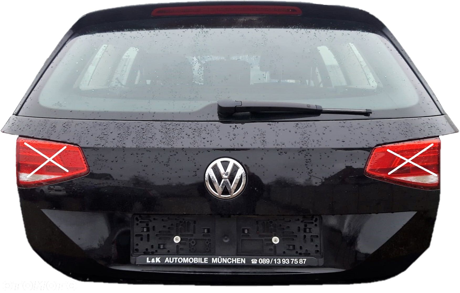 VW PASSAT B8 KOMBI kolor LC9X KOMPLETNA KLAPA TYLNA TYŁ - 1