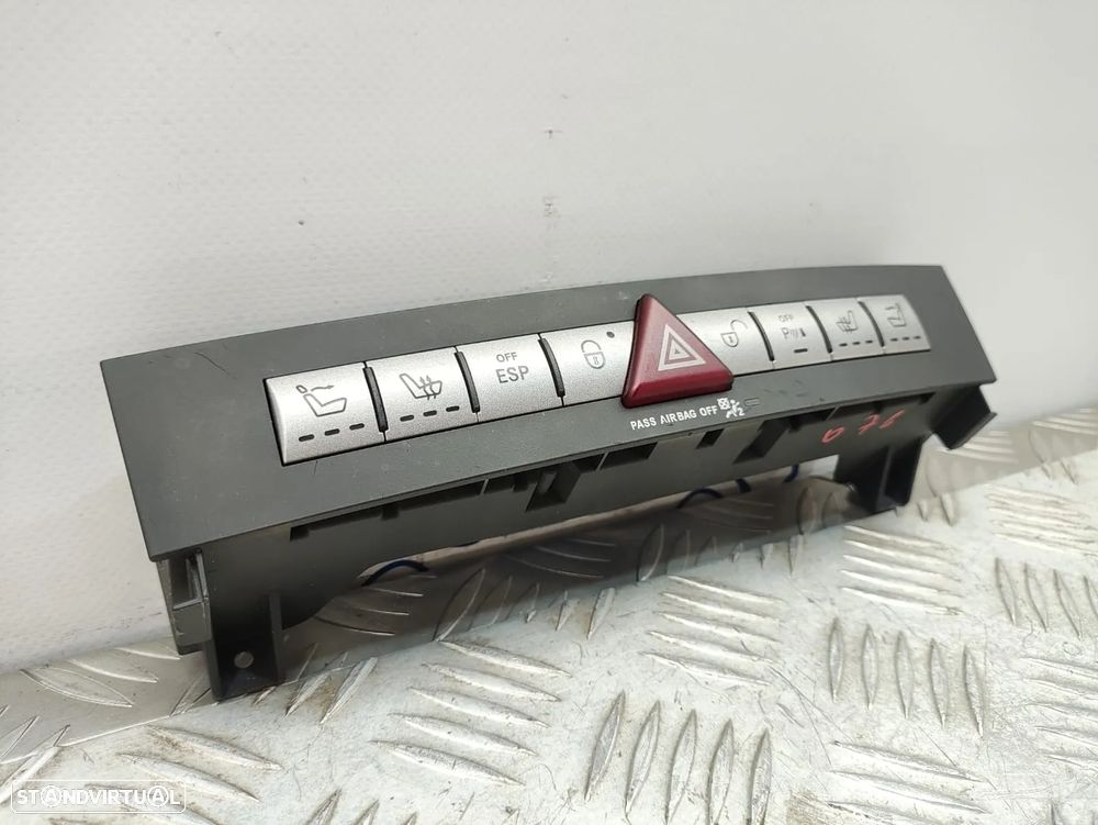 Modulo Controlo Botão 4 piscas Aquecimento Dos Bancos Trancar Portas Mercedes Benz SLK R1 1718208310 - 3