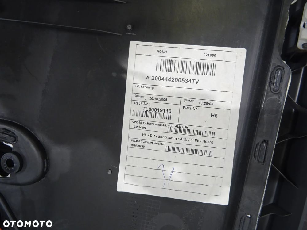 VW TOURAN I 03-05 1.9TDI LA7W BOCZEK DRZWI PRAWY LEWY TYŁ PRZÓD - 4