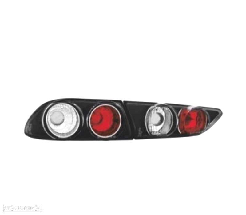 FAROLINS TRASEIROS ALFA ROMEO 156 98-03 FUNDO PRETO - 2