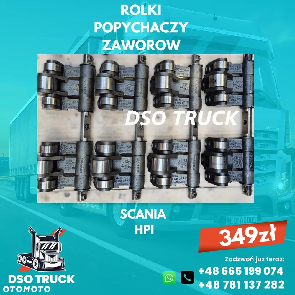 ROLKI POPYCHACZY ZAWOROW SCANIA HPI - 1