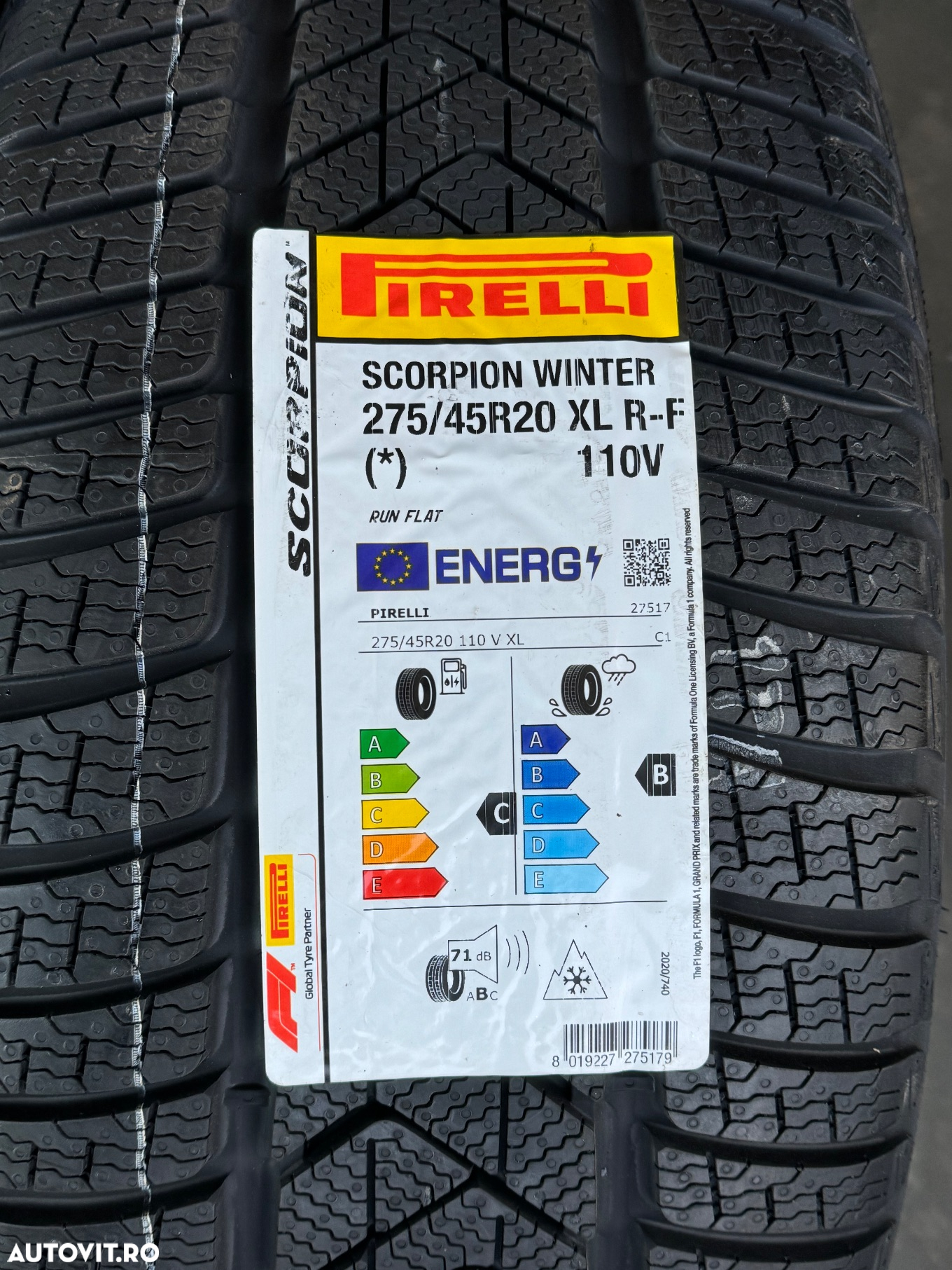 Vând set anvelope 275/45/20-305/40/20 Pirelli de iarnă cu runflat noi - 3