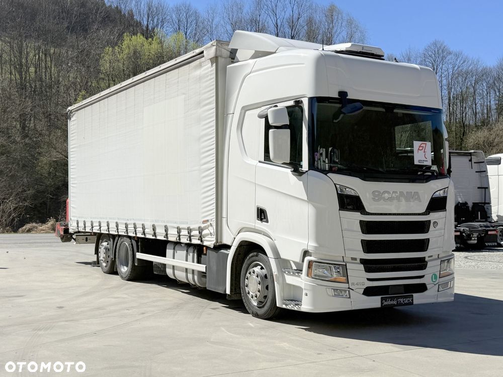 Scania R410 // 6x2 // 7,7m // Wózek Palfinger F3-203PX // Zawiesie // Dach podnoszony // Oś podnoszona // - 5