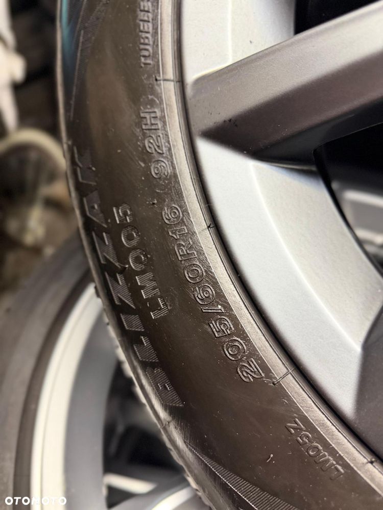 OKAZJA FELGI KOLA VW 2GM T-CROSS POLO ARONA KAMIQ TAIGO 5x100 BRIDGESTONE BLIZZAK 205/60/16 - 4