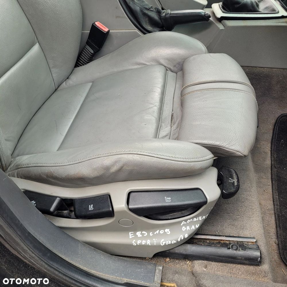 FOTEL PRAWY PRZÓD PRZEDNI BMW X3 E83 GRZANY SPORT AMBIENTE GRAU C109 - 2